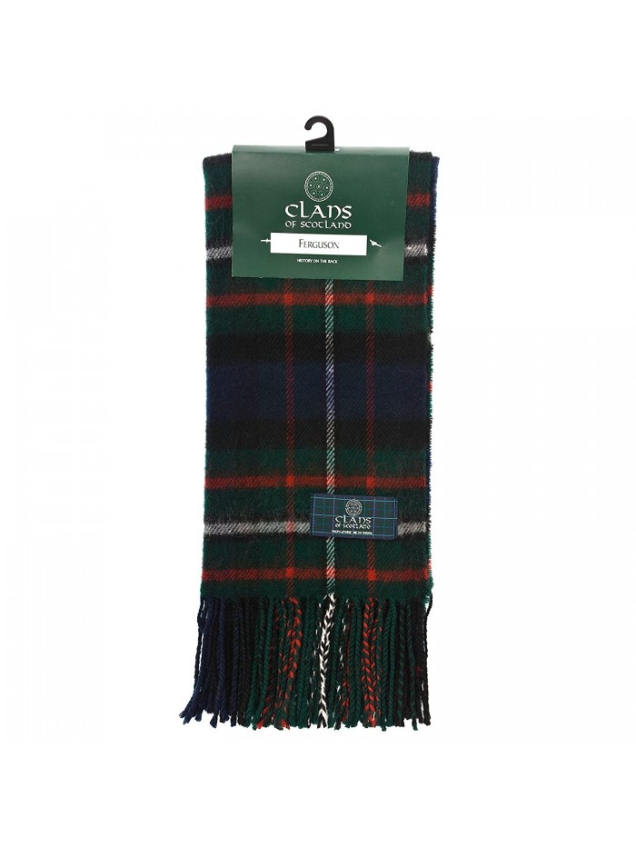 Clans Of Scotland Pure New Wool Scottish Tartan Scarf Ferguson (One Size) - CS12581C0QJ