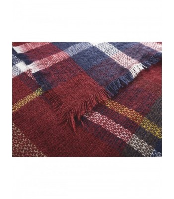 Ninovino Womens Reversible Plaid Blanket in Wraps & Pashminas