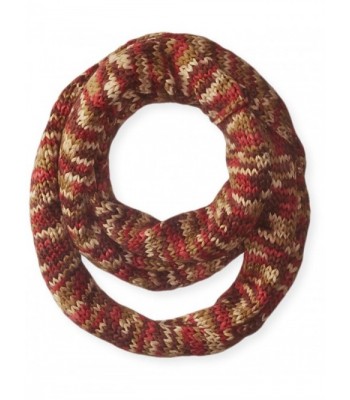 Muk Luks Women's Eternity Scarf Three Color Marl - Brown/Red - CT11A0OA3CV