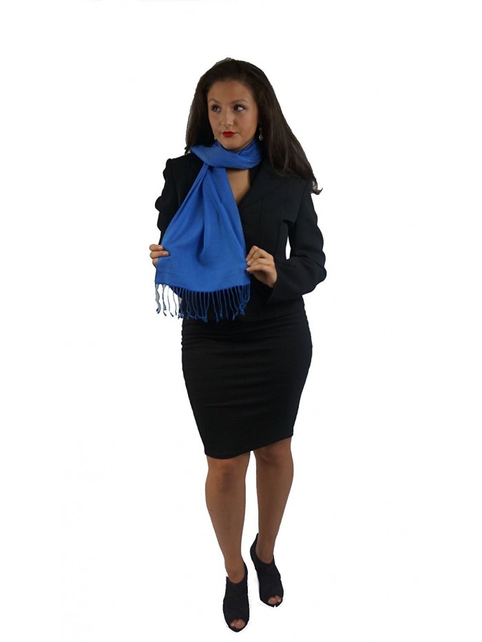 SCARF/ SHAWL- PASHMINA SCARF from Cashmere Pashmina Group (ROYAL BLUE) - CW11254VYKV