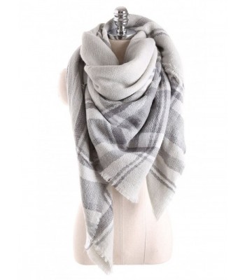 Women's Cashmere Scarf with Square Pattern - Plaid 13 - CW11PR2HM4P