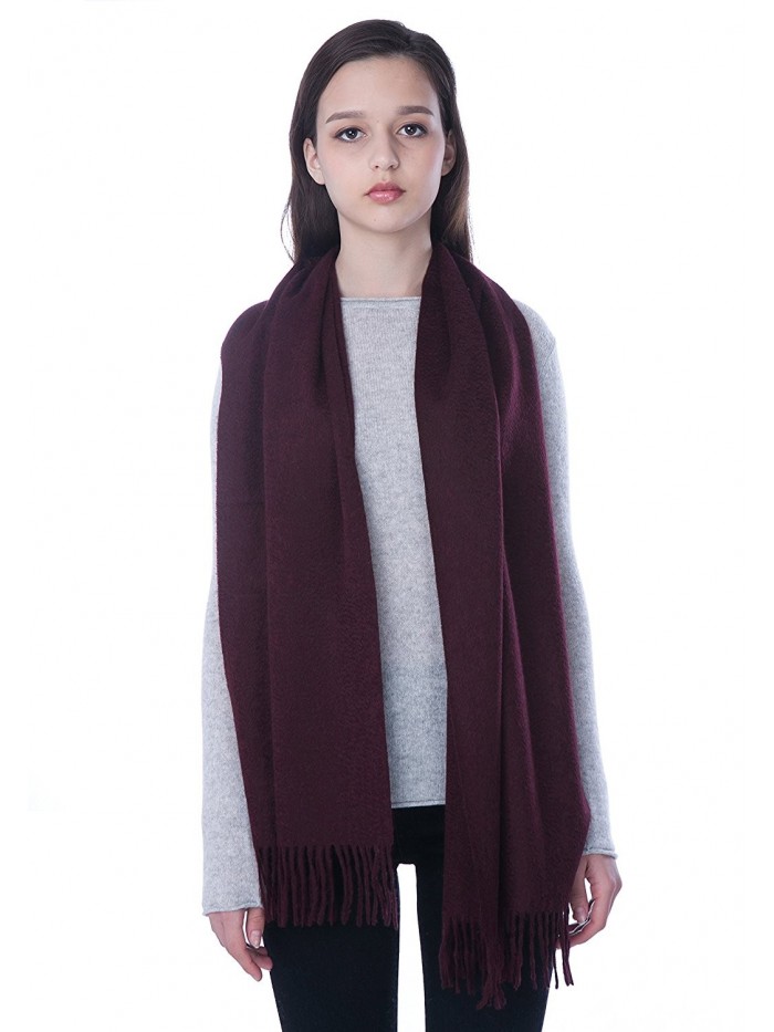 100 Cashmere Scarf Premium cashmere - Black Cherry - CQ12OHUELFX