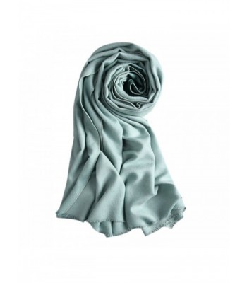 Drasawee Women Long Cotton Thick Warm Shawl Scarf For Winter - Aqua - CH12OBDJ0SD