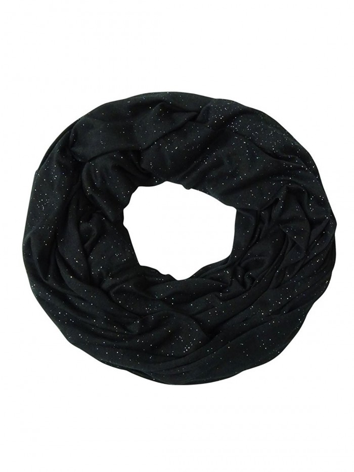 Steven Madden Women's Galaxy Sparkle Infinity Scarf - Black - C21289G1K25