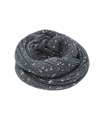 Premium Winter Silver Flakes Infinity in Fashion Scarves