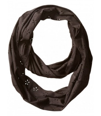 D&Y Women's Faux Suede Loop Scarf - Black - CT12BJSRDMV