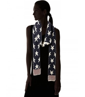 Luks Womens America Skinny Scarf Stars in Cold Weather Scarves & Wraps