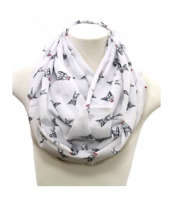 40% OFF Handmade Boston Terrier fashion infinity scarf by Di Capanni- Polka White - CM127QITJJX