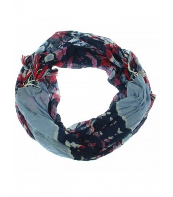 INC International Concepts Women's Tiles Tie-dye Tassel Wrap Scarf - Chambray - CZ12O0PL1PB