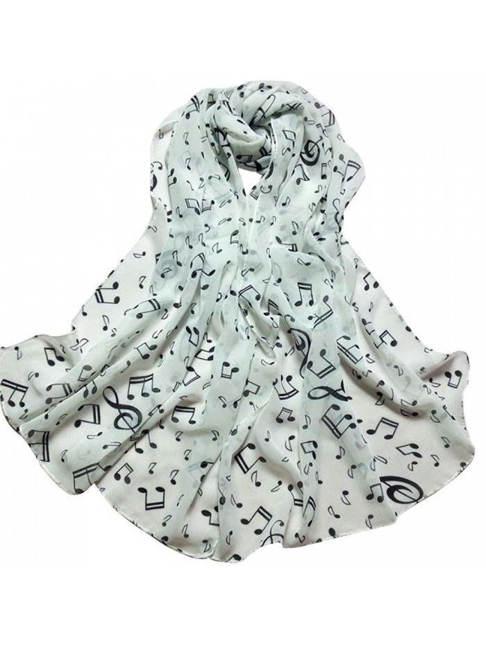 Auwer Scarves- Women's Chiffon Print Infinity Loop Scarf Soft Shawl Wrap Scarf - B - C7189K4GDO5