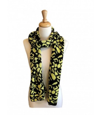 Fine Knit Fashion Scarves with Unique Pattern- Shaw Scarf - Yellow/Black - C81897U765O