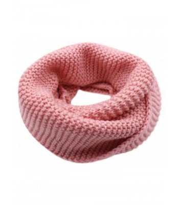 CC-US Women Winter Infinity Scarf Knit Neckerchief Warm Circle Loop Shawl - Pink - C8184HWH7M6