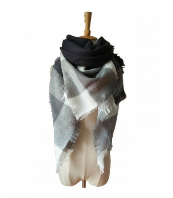 Lanzom Tartan Blanket Stylish Pashmina