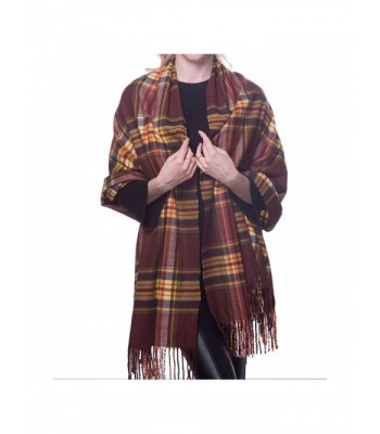 Tartan Multicolor Checked Blanket Trims 05 in Fashion Scarves