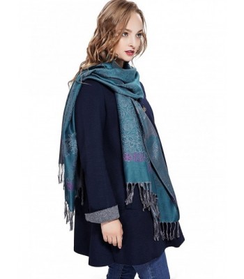 Ladies Pashmina Shawl Paisley Scarf Wrap With Fringe Fashion Scarves ...