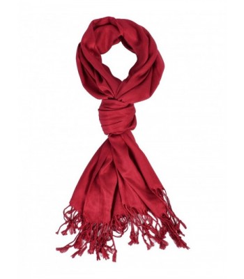 Elegant Red Pashmina Scarf - CS11BNO9V3L