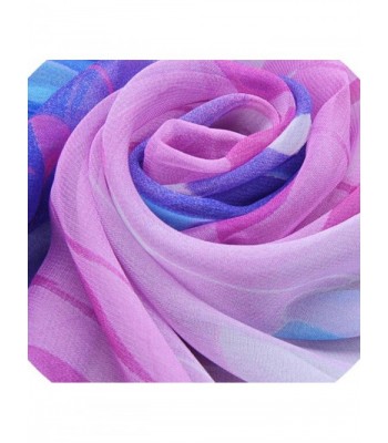 XUANOU Design Bright coloured Printed Chiffon in Fashion Scarves