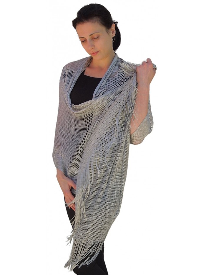 sheer silver wrap