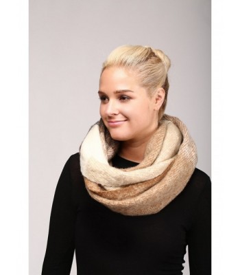 Womens Fuzzy Plaid Infinity Scarf in Cold Weather Scarves & Wraps