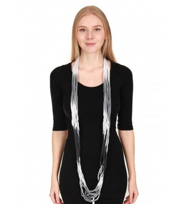 Womens Ombre Jersey Shred Necklace