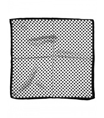 White Black Spotted Printed Square
