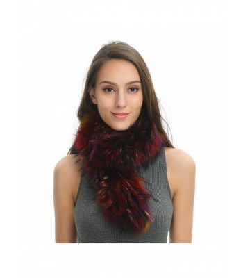 Ferand Cozy Winter Warm Real Raccoon Fur Scarf for Women - Multicoloured - CZ187GXLATR