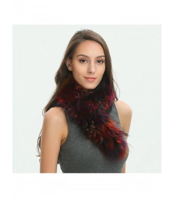 Ferand Winter Raccoon Scarf Multicoloured in Fashion Scarves