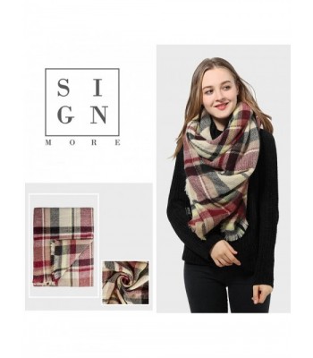 Tartan Blanket Checked Pashmina Winter