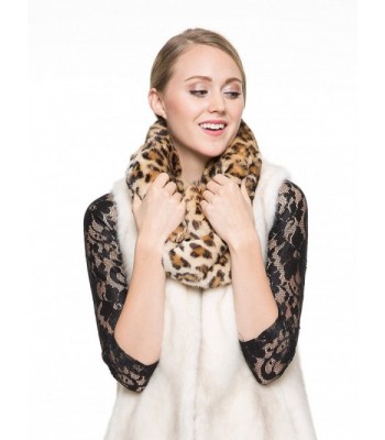 Adelaqueen Womens Fabulous Leopard Infinity in Cold Weather Scarves & Wraps