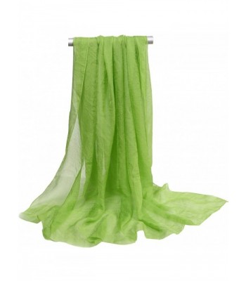 Ouye Women's Soft Chiffon Scarves - Grass Green - CC183YYSWTE