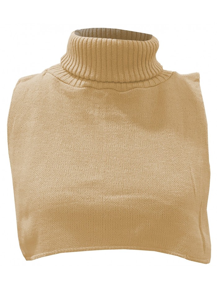 DRY77 Turtle Neck Dickey Inner Sweater - Beige 2 - CO12O5BDS00