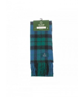 Clans Of Scotland Pure New Wool Scottish Tartan Scarf Mackay Ancient (One Size) - CL123H4EUJ9