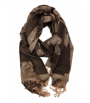 Achillea Floral Roses Reversible Pashmina in Cold Weather Scarves & Wraps