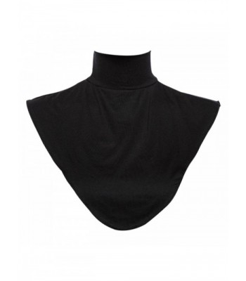 Bluelans Women's Detachable Moslem Islamic Hijab Collar Neck Cover Loop Scarf - Black - C012MAHLD4U