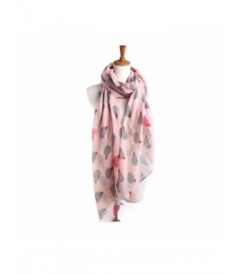 DEESEE(TM) Women Ladies Hedgehog Pattern Long Scarf Warm Wrap Shawl - Pink - C912N1RXDR5