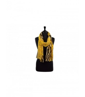 Cozzy Land Leopard and Zebra Scarf - Yellow - C911LJA1NMP