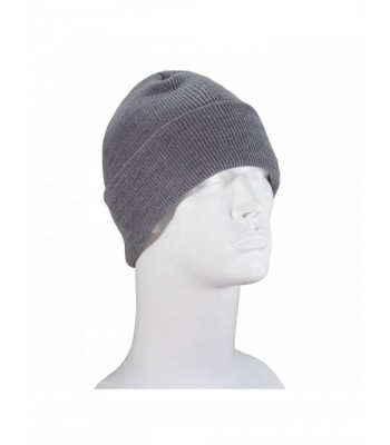 USA Made Classic Ski Hat - Light Grey - CL187ITMCSG