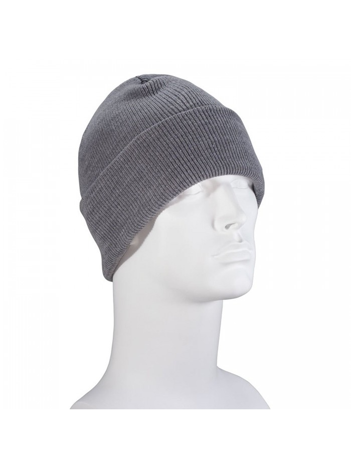 USA Made Classic Ski Hat - Light Grey - CL187ITMCSG