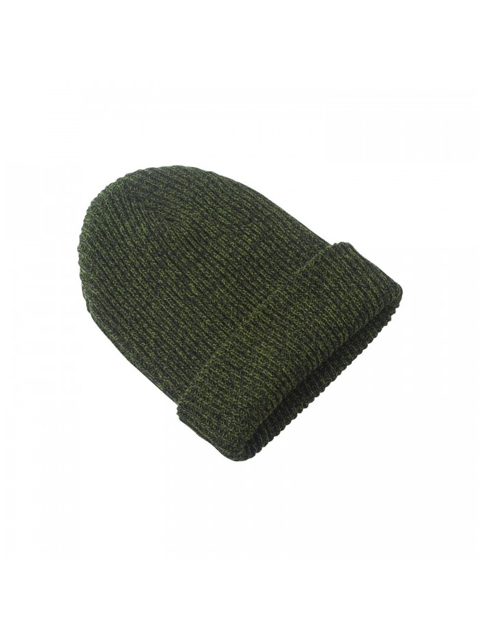Zodaca Fashion Unisex Warm Thick Slouchy Skull Cap Knitted Beanie Hat - Green - CZ12NE1M32Y