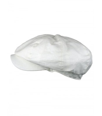 Linen Panel Applejack Gatsby Newsboy in Men's Newsboy Caps