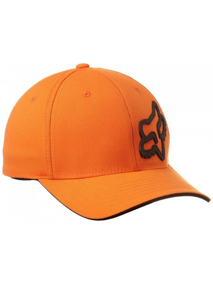 Fox Men's Signature Flexfit Hat - Orange - CO115XP4X3J