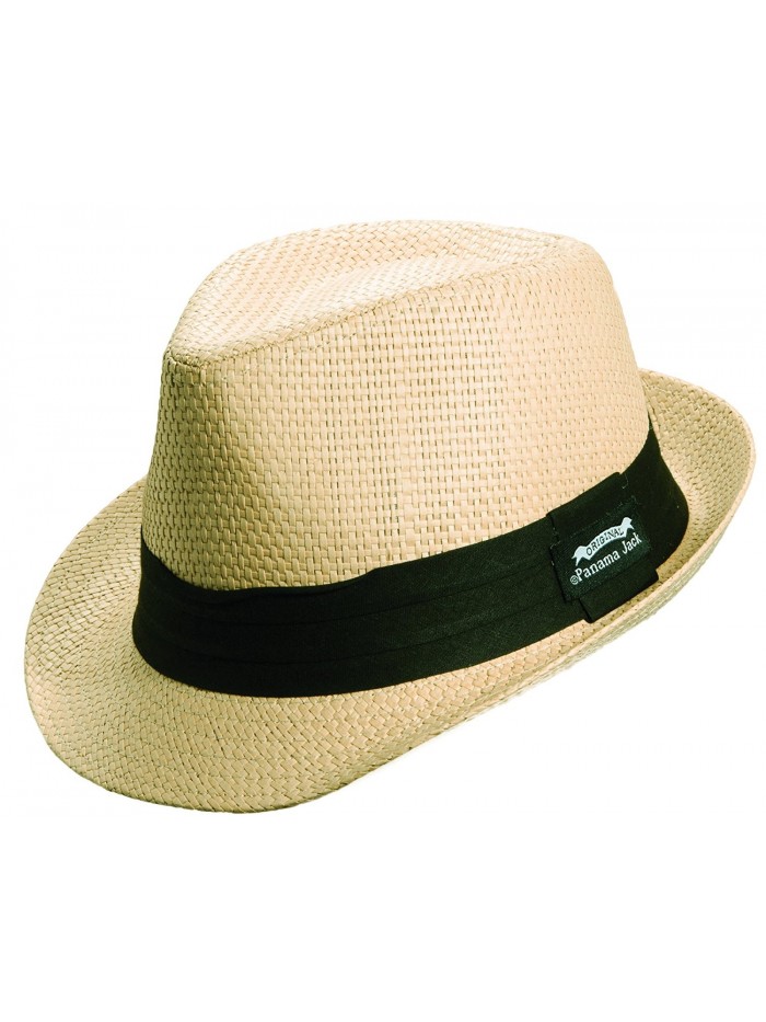 Panama Jack Men's Matte Toyo Fedora - Sand - C611LO2K4VP