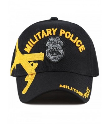 The Hat Depot Official Licensed Military Police Crossed Pistols Embroidered Cap - Black W/ Badge - CC186W0LOMZ