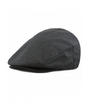 The Hat Depot New High Quality Linen Paisley Lining Cool Newsboy Ivy Hat - Black - C912ENUQ2VP