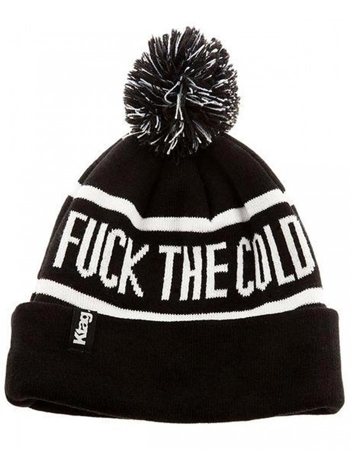 Ktag Clothing Fuck The Cold Beanie by (More Options) - New Black - C0187IC4DKR