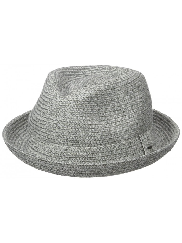 Bailey of Hollywood Men's Billy Braided Fedora Trilby Hat - Alloy - C312O23N8R9