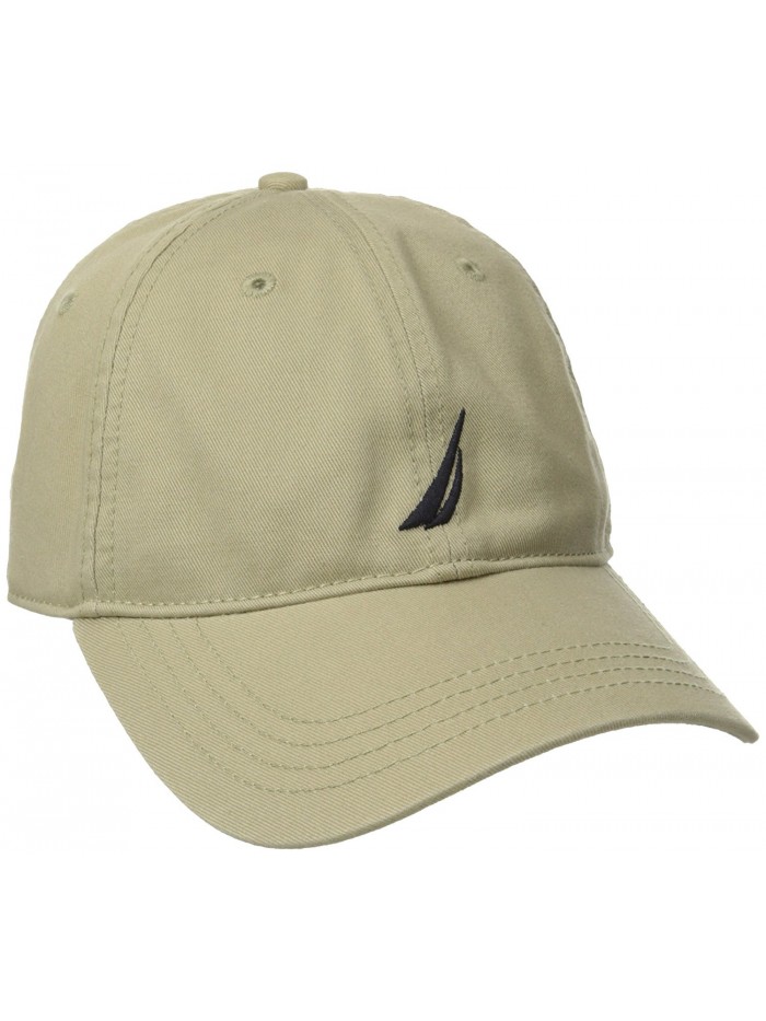 Nautica Men's Twill 6-Panel Cap - Khaki - CF11HX8NKPV