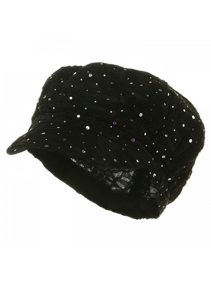 Glitter Newsboy Cap-Black - CQ111GHWUF1 Glitter Newsboy Cap-Black - CQ111GHWUF1