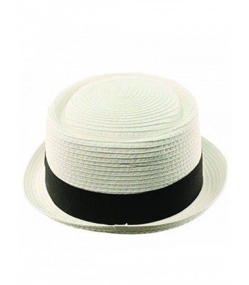 Summer Straw Derby Fedora Upturn in Men's Fedoras