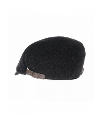 WITHMOONS Melange Simple newsboy Charcoal in Men's Newsboy Caps